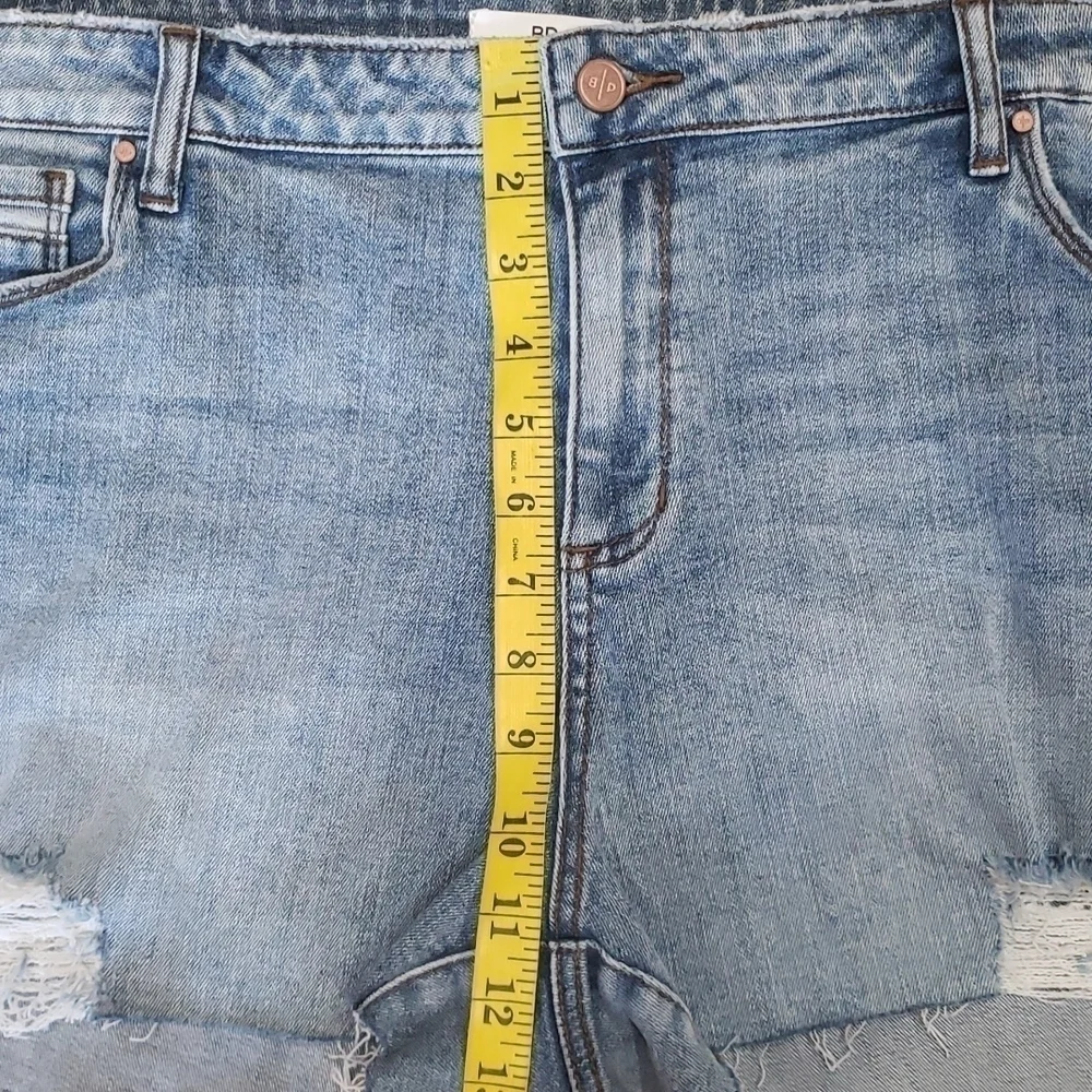 Bp Midrise Denim Distressed Shorts NWT